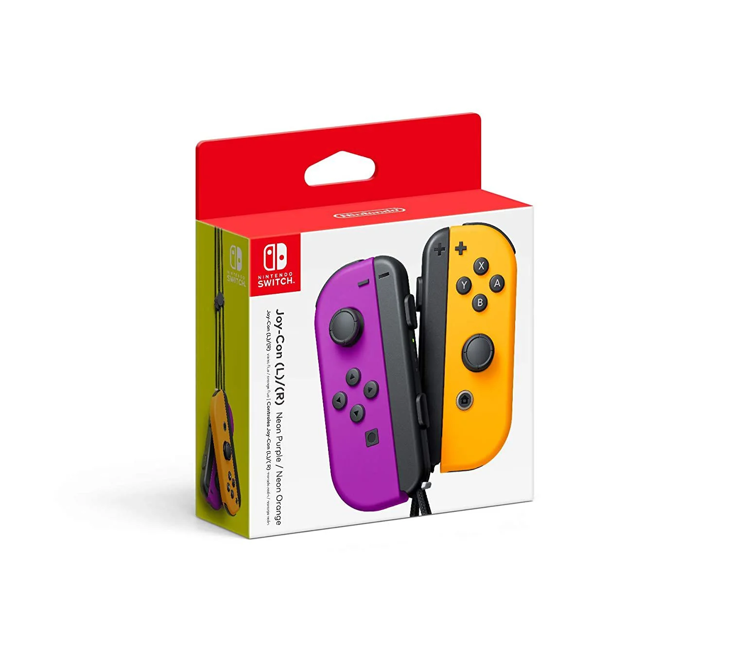 control nintendo switch morado-naranja